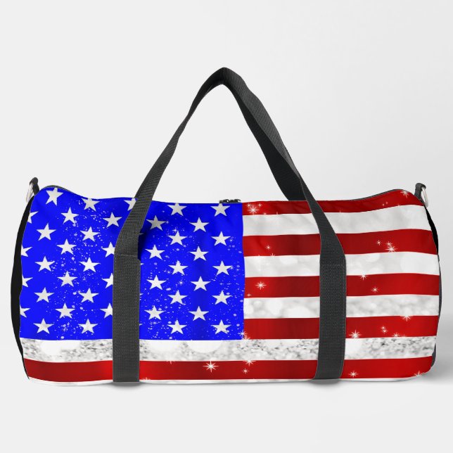 USA Flag - Patriotic Duffle Bag (Front)