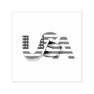 USA Flag – Patriotic USA Typography  Self-inking Stamp