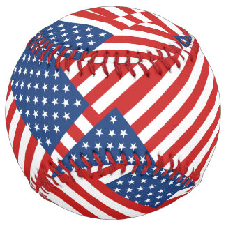 USA Flag Pattern Softball