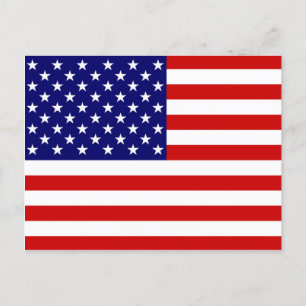 USA Flag pccnt Postcard