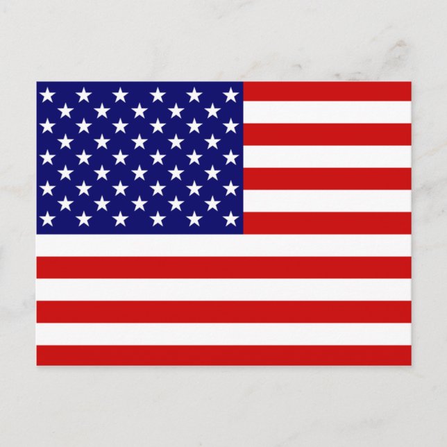 USA Flag pccnt Postcard (Front)