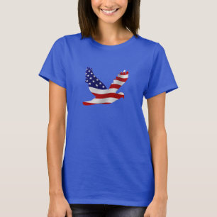 USA Flag Peace Dove T-Shirt