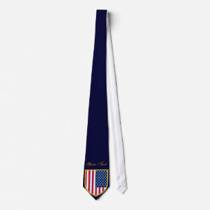 USA Flag Personalized American Pride Neck Tie