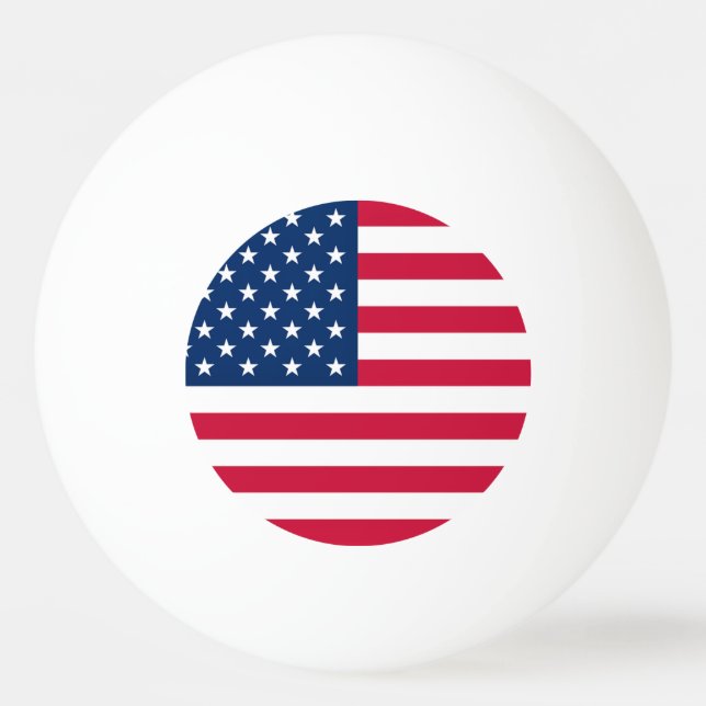 USA Flag Ping Pong Ball United States of America (Front)
