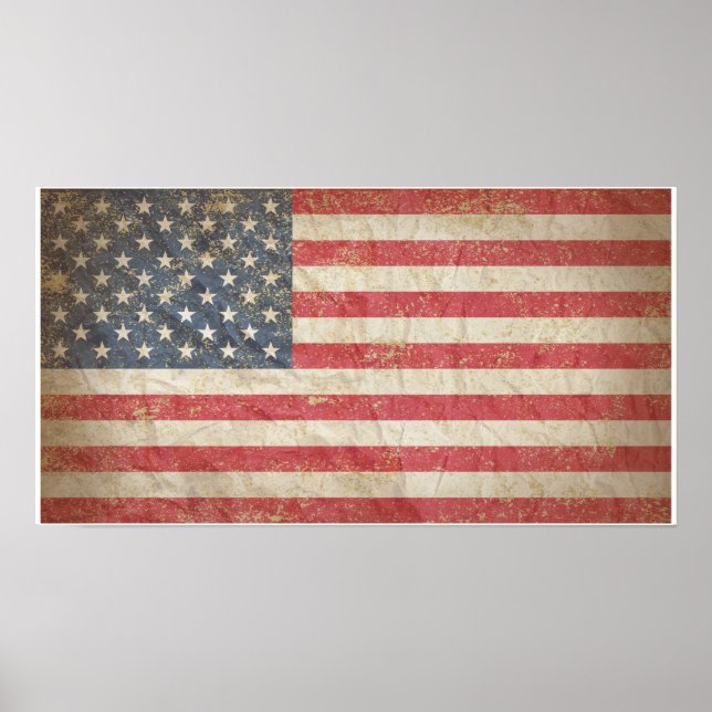 USA Flag Poster (Front)