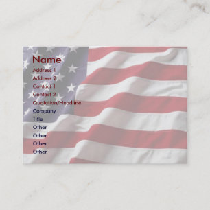 USA Flag Profile Card