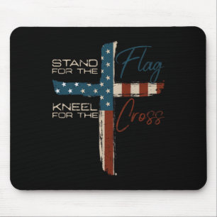 Usa Flag Religious Quote 4th Of July Christian Fai Mouse Pad