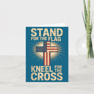 Usa Flag Religious Quote Christian Faith  Card