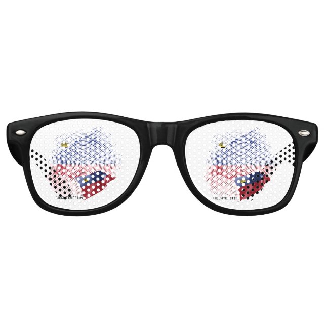 USA flag Retro Sunglasses (Front)