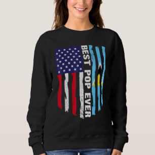 Usa Flag & Saint Lucia Flag Best Pop Ever Sweatshirt