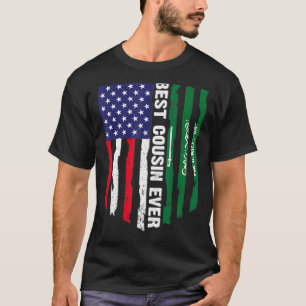 Usa Flag & Saudi Arabia Flag Best Cousin Ever T-Shirt