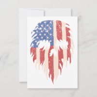 USA Flag Skull Beard | Distressed Patriotic Design
