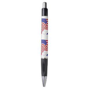 USA Flag Soccer Ball Tiled Pen