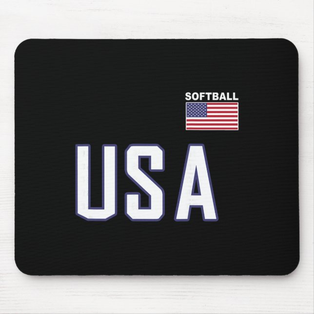 Usa Flag Softll Pocket Team Jersey Gift Top Tee  Mouse Pad (Front)
