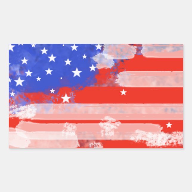 USA flag Sticker (Front)