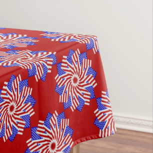 USA FLAG-TEABAG FOLDING S11R-52x70 TABLECLOTH
