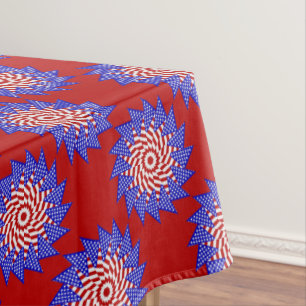 USA FLAG-TEABAG FOLDING S12R-52x70 TABLECLOTH