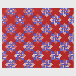USA Flag Teabag Folding s9R-GIFT WRAPPING PAPER