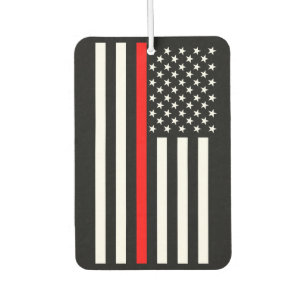 USA Flag The Thin Red Line Theme Air Freshener