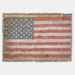 USA Flag Throw Blanket