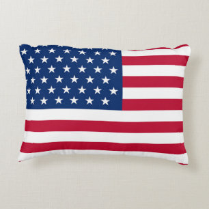 Usa Flag Throw Pillow