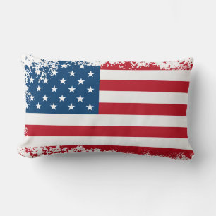 USA Flag Throw Pillow