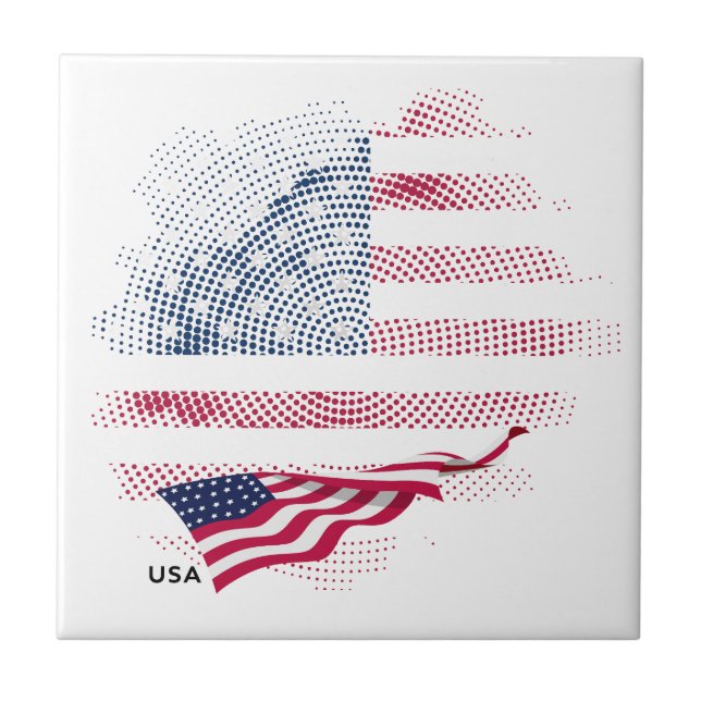 USA flag Tile (Front)