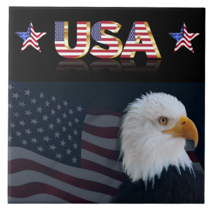 Usa flag tile