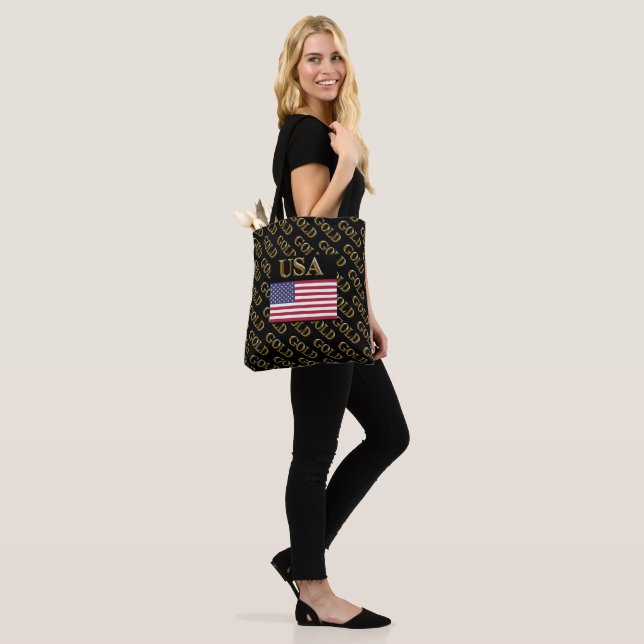 USA FLAG   TOTE BAG (On Model)