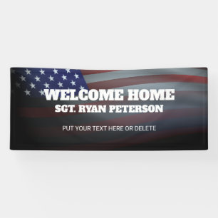 USA Flag   Transparent Gradation   Black Banner