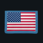 USA Flag Trifold Wallet American Patriotic<br><div class="desc">USA Flag Wallets - United States of America - Flag - Patriotic - independence day - July 4th - Customizable - Choose / Add Your Unique Text / Colour / Image - Make Your Special Gift - Resize and move or remove and add elements / image with customization tool. You...</div>