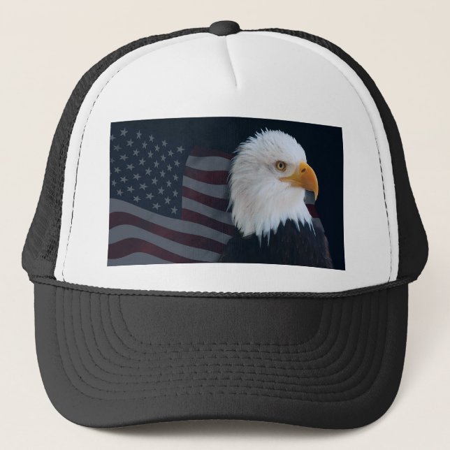Usa flag trucker hat (Front)