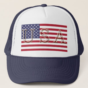 USA Flag Trucker Hat