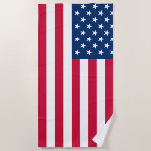 USA Flag - United States of America - Patriotic - Beach Towel