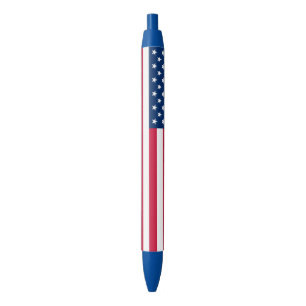 USA Flag - United States of America - Patriotic Blue Ink Pen