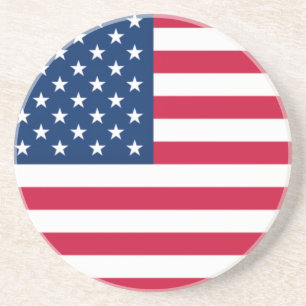 USA Flag - United States of America - Patriotic Coaster
