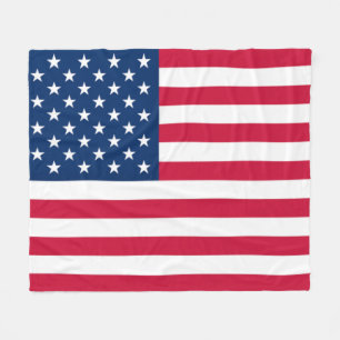 USA Flag - United States of America - Patriotic - Fleece Blanket