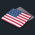 USA Flag - United States of America - Patriotic Laptop Sleeve<br><div class="desc">USA - United States of America - Flag - Patriotic - Independence Day - July 4th - Customizable - Choose / Add Your Unique Text / Colour / Image - Make Your Special Gift - Resize and move or remove and add elements / image with customization tool. You can also...</div>