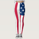 USA Flag - United States of America - Patriotic - Leggings<br><div class="desc">USA - United States of America - Flag - Patriotic - independence day - July 4th - Customizable - Choose / Add Your Unique Text / Colour / Image - Make Your Special Gift - Resize and move or remove and add elements / image with customization tool. You can also...</div>