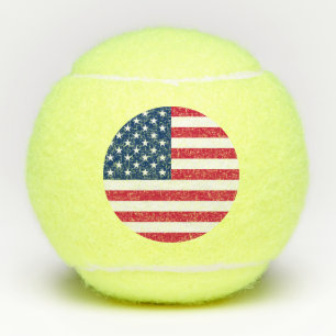 USA Flag - United States of America - Patriotic Tennis Balls