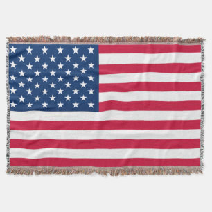 USA Flag - United States of America - Patriotic Throw Blanket