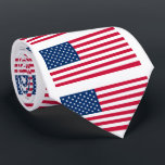 USA Flag - United States of America - Patriotic Tie<br><div class="desc">USA - United States of America - Flag - Patriotic - Independence Day - July 4th - Customizable - Choose / Add Your Unique Text / Colour / Image - Make Your Special Gift - Resize and move or remove and add elements / image with customization tool. You can also...</div>