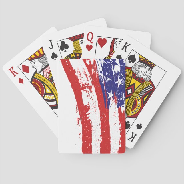 USA flag US/America Playing Cards (Back)