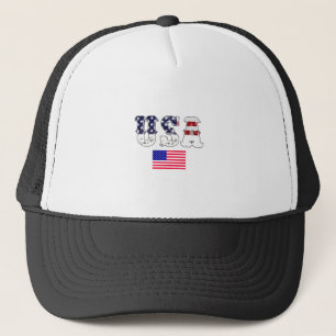 Usa Flag-Usa-Flag-America-American-American Flag Trucker Hat