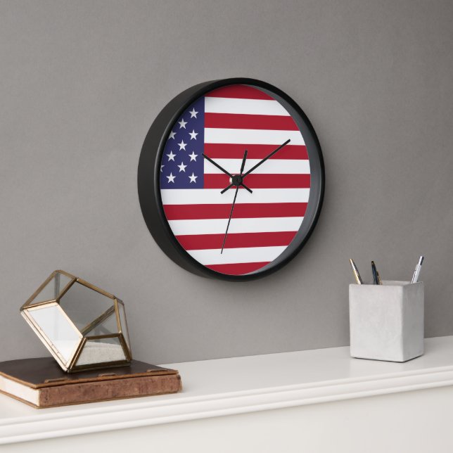USA Flag Wall Clock, Wall Clock for home Décor  (Office)