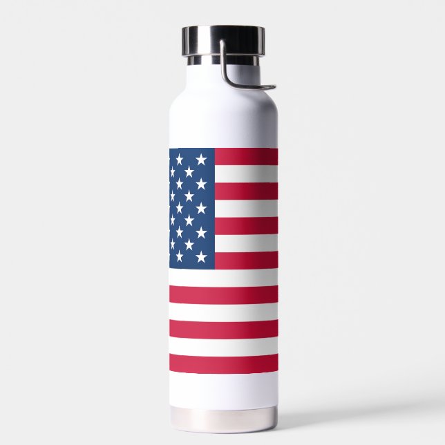 USA Flag Water Bottle - United States of Americ (Left)