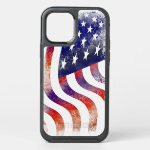 USA Flag Weathered Look iPhone Otterbox Case
