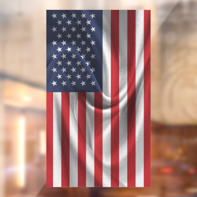 USA Flag Window Cling (Sheet 2)