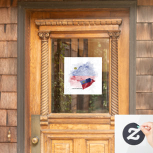 USA flag Window Cling