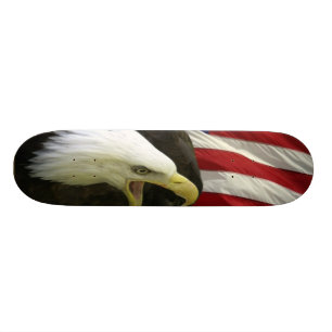 USA FLAG with EAGLE Skate Deck